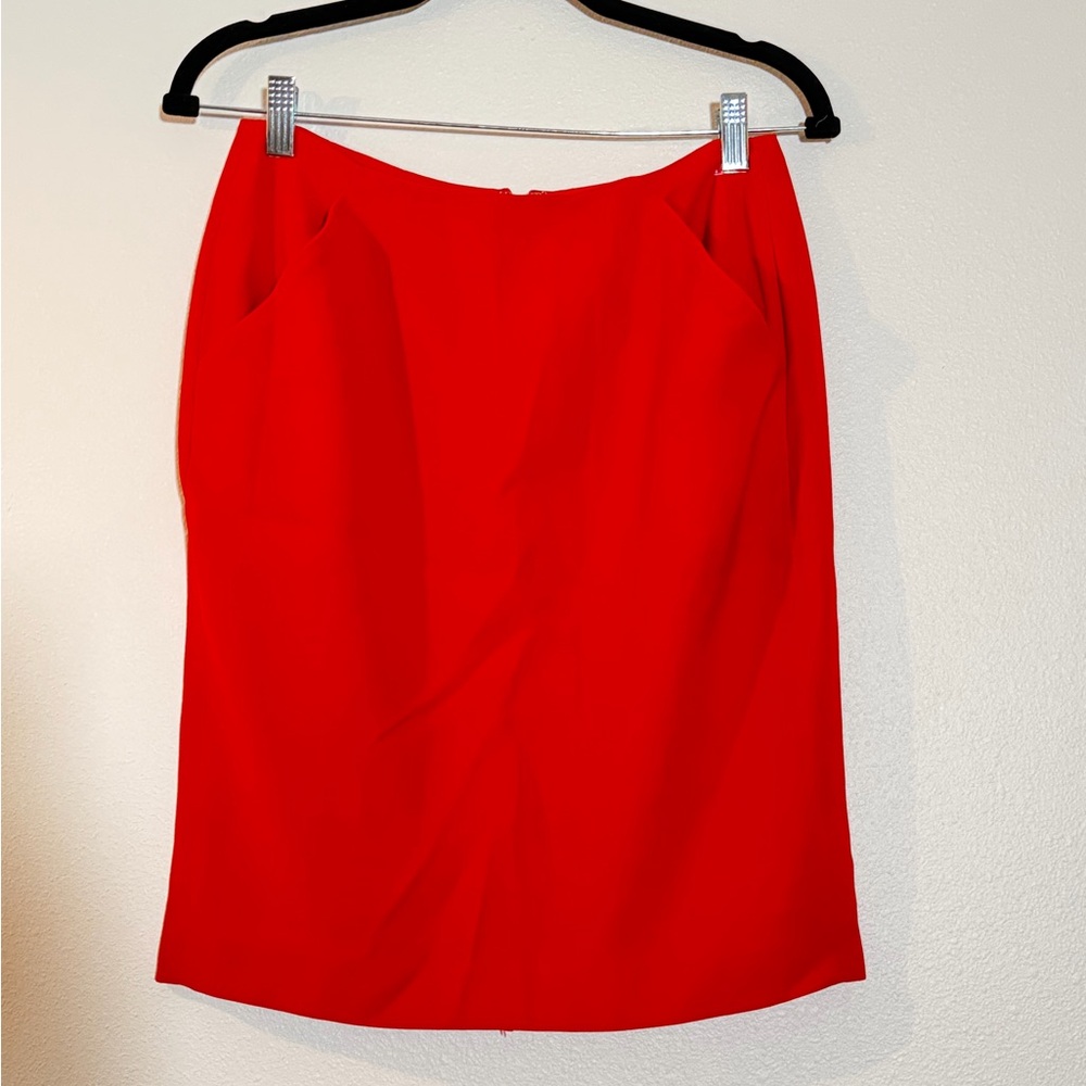 DKNY Bold Red Pencil Skirt